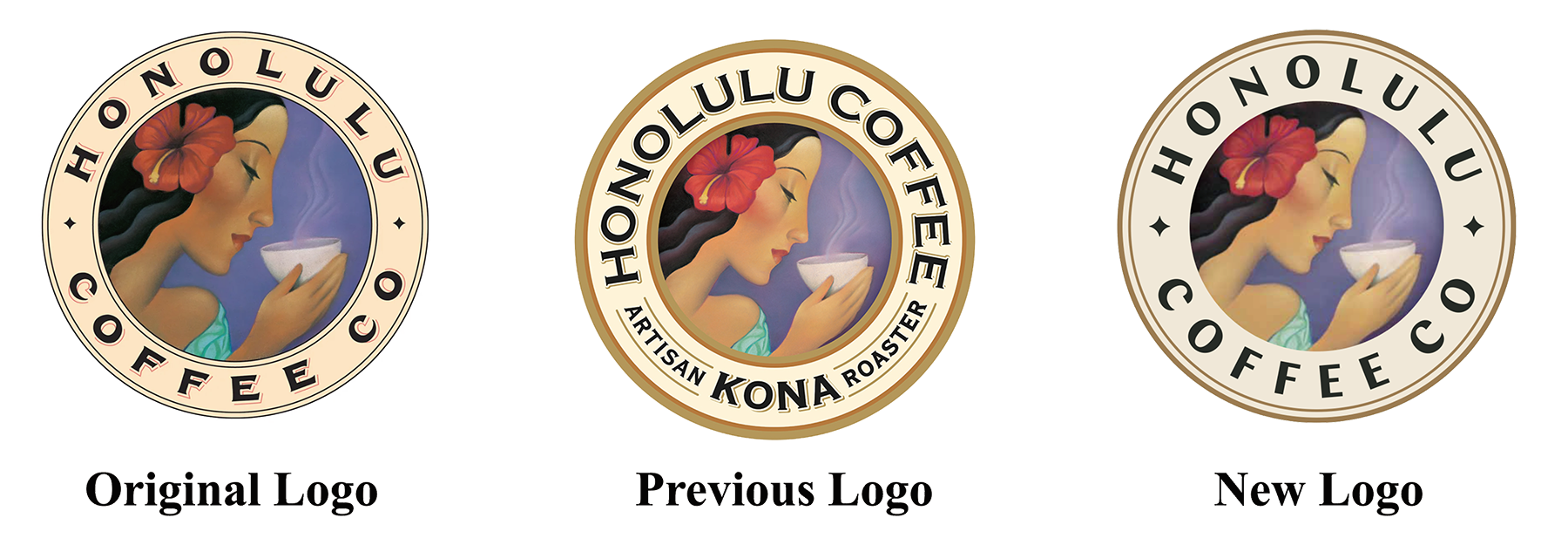 ホノルルコーヒーロゴの変遷